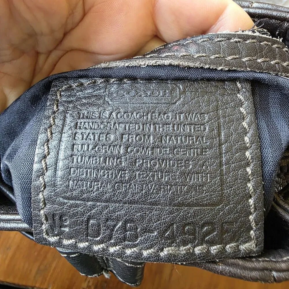 Vintage Coach 4925 Pebbled Leather Mini Backpack - Brown Color - Made in USA